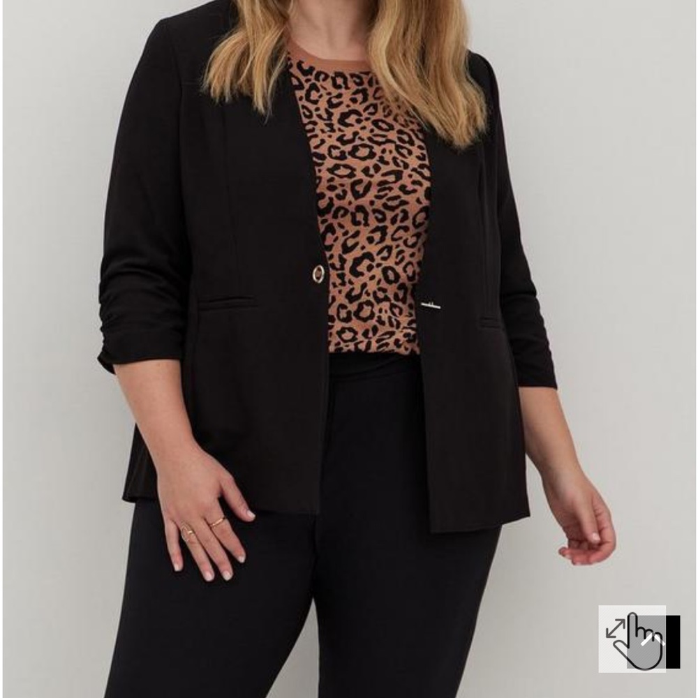 Collarless Classic Fit Blazer